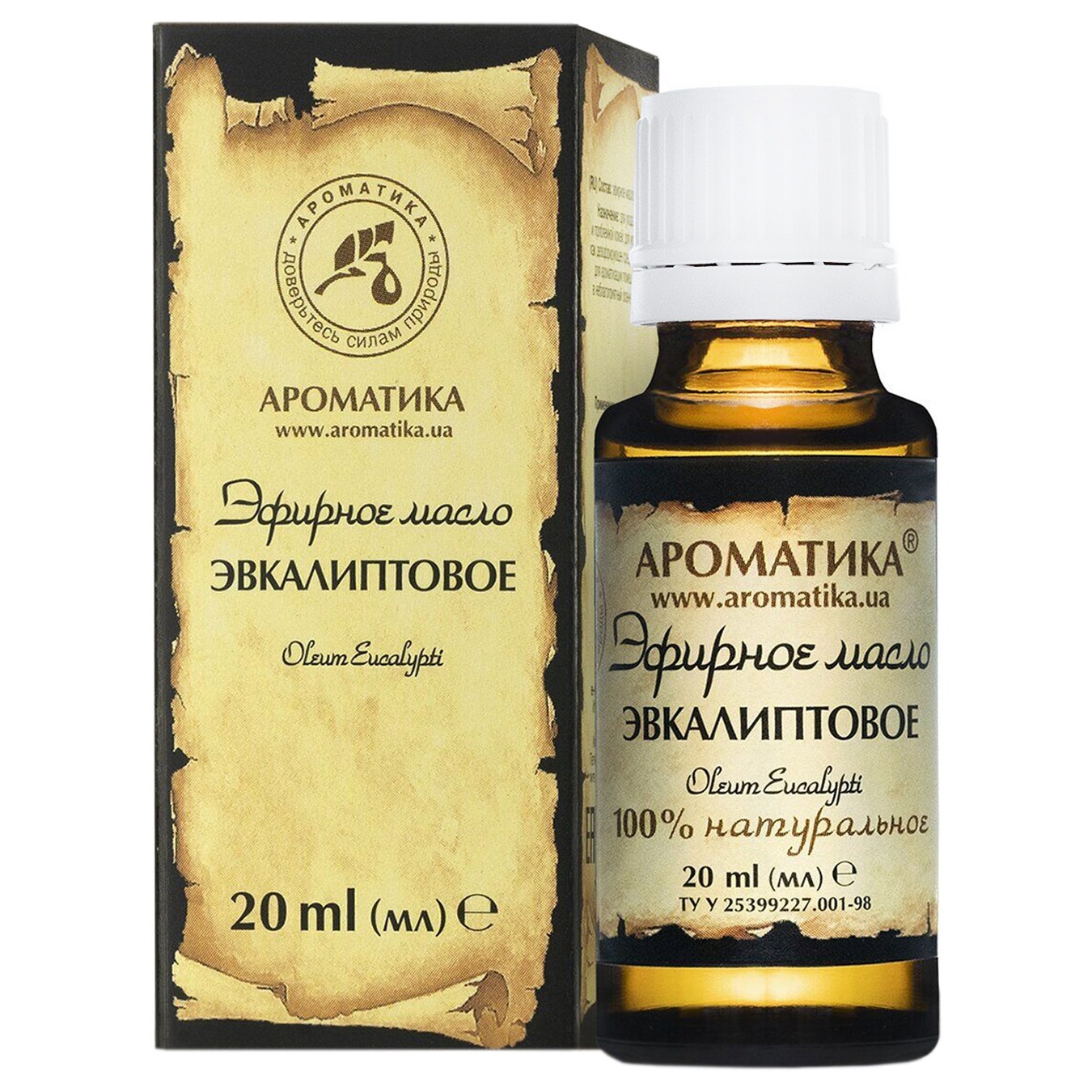 

Масло эфирное Ароматика эвкалиптовое 20мл