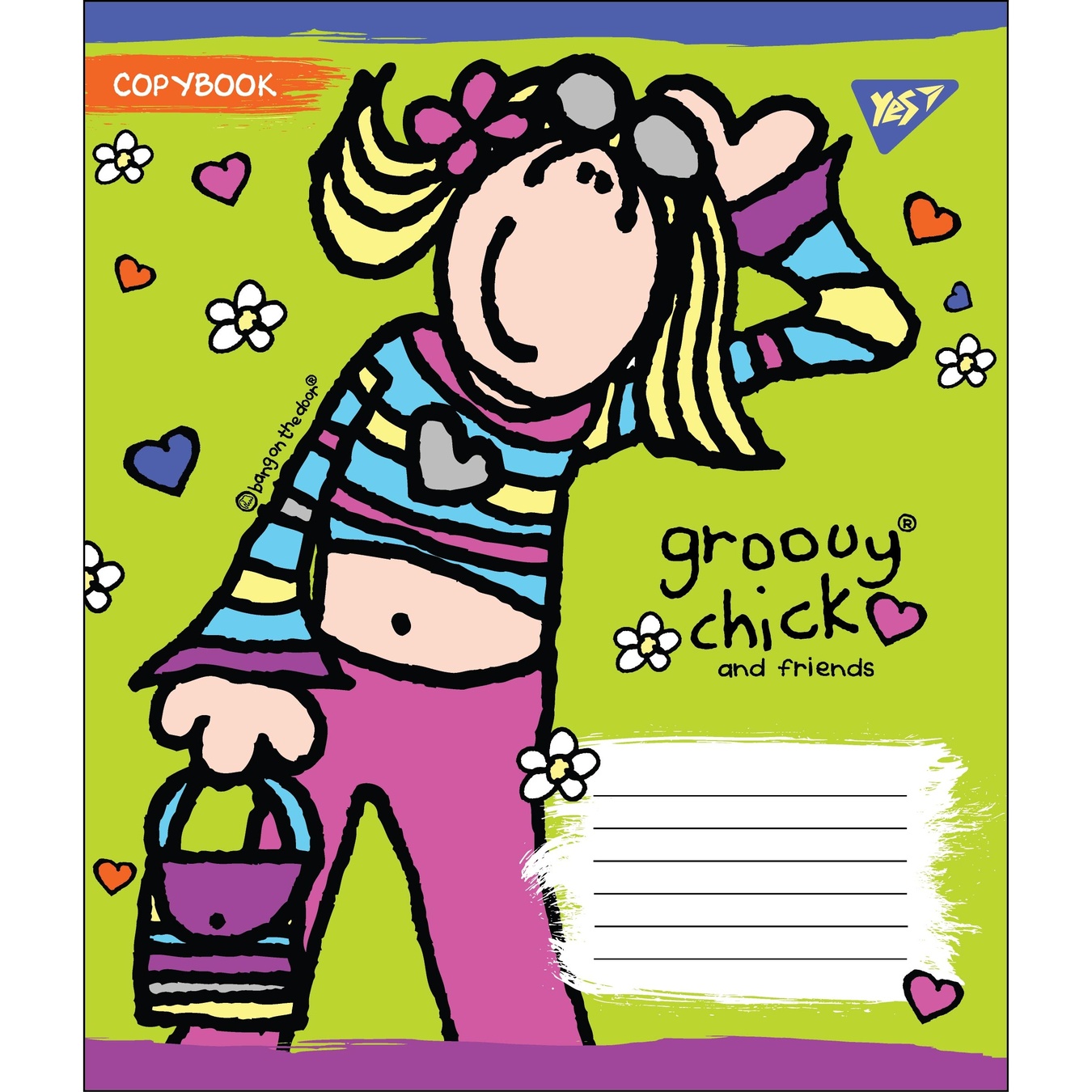 

Тетрадь Yes Groovy Chick А5 12 листов клеточка