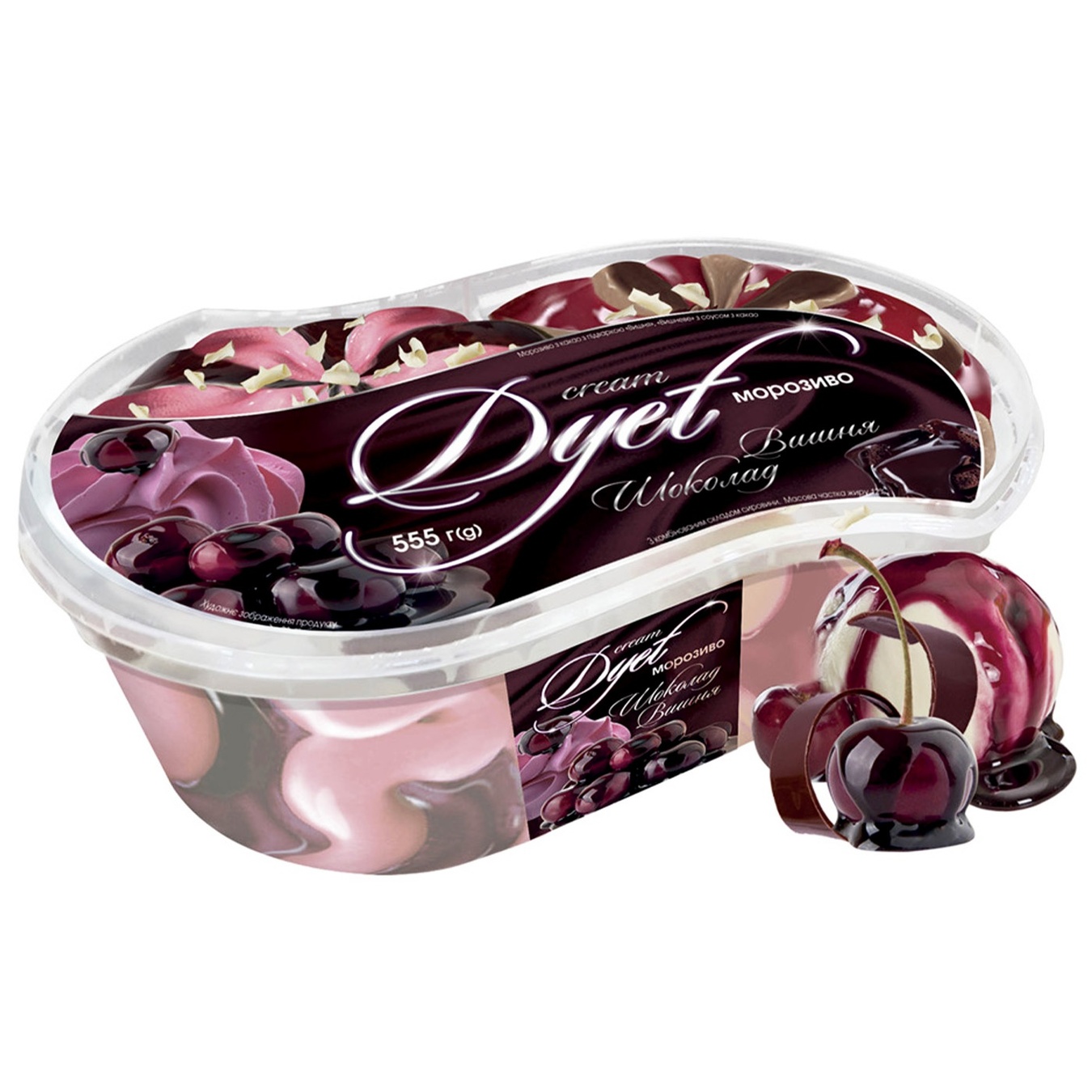 

Мороженое Cream Dyet Вишня шоколад 555г