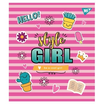 Yes Style Girl A5 Checkered Notebook 18 sheets - buy, prices for NOVUS - photo 4