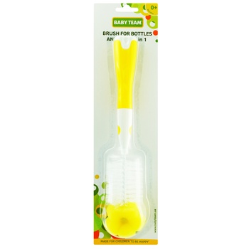 Baby Team Brush For Bottles And Nipple 2in1 - buy, prices for NOVUS - photo 2