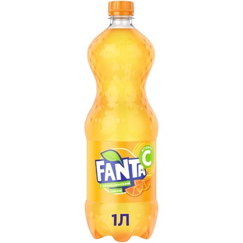 Напиток Fanta с апельсиновим соком безалкогольный сильногазированный 1л - купить, цены на Чудо Маркет - фото 2