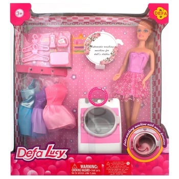 Defa Lucy Doll with Washing Machine