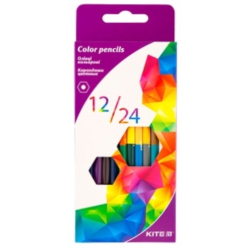 Kite Bilateral Colored Pencils 12pcs - buy, prices for MegaMarket - photo 1