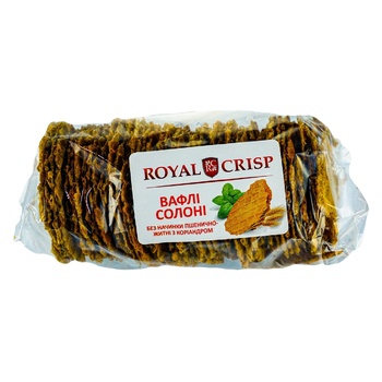 Royal Crisp Salty Wheat-rye Waffles with Coriander Weight - buy, prices for Auchan - photo 1