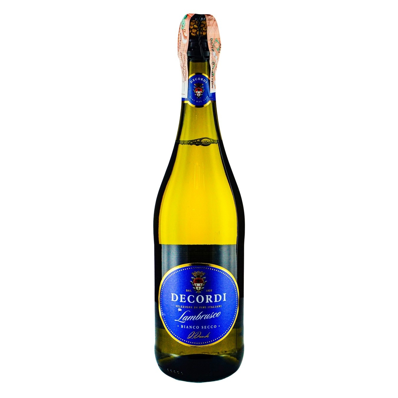 

Вино игристое Decordi Lambrusco Bianco Secco белое сухое 10% 0,75л