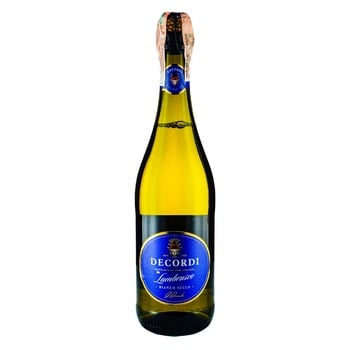 Вино ігристе Decordi Lambrusco Bianco Secco біле сухе 10% 0,75л - купити, ціни на Auchan - фото 1