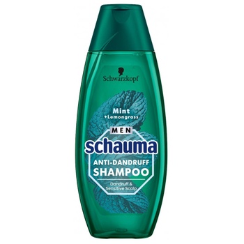 Schauma Men Mint And Lemongrass Anti-Dandruff Hair Shampoo 400ml - buy, prices for Auchan - photo 1