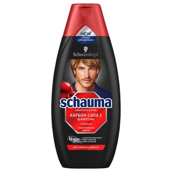 Schauma Nature Men Carbon Hair Shampoo 400ml - buy, prices for NOVUS - photo 1