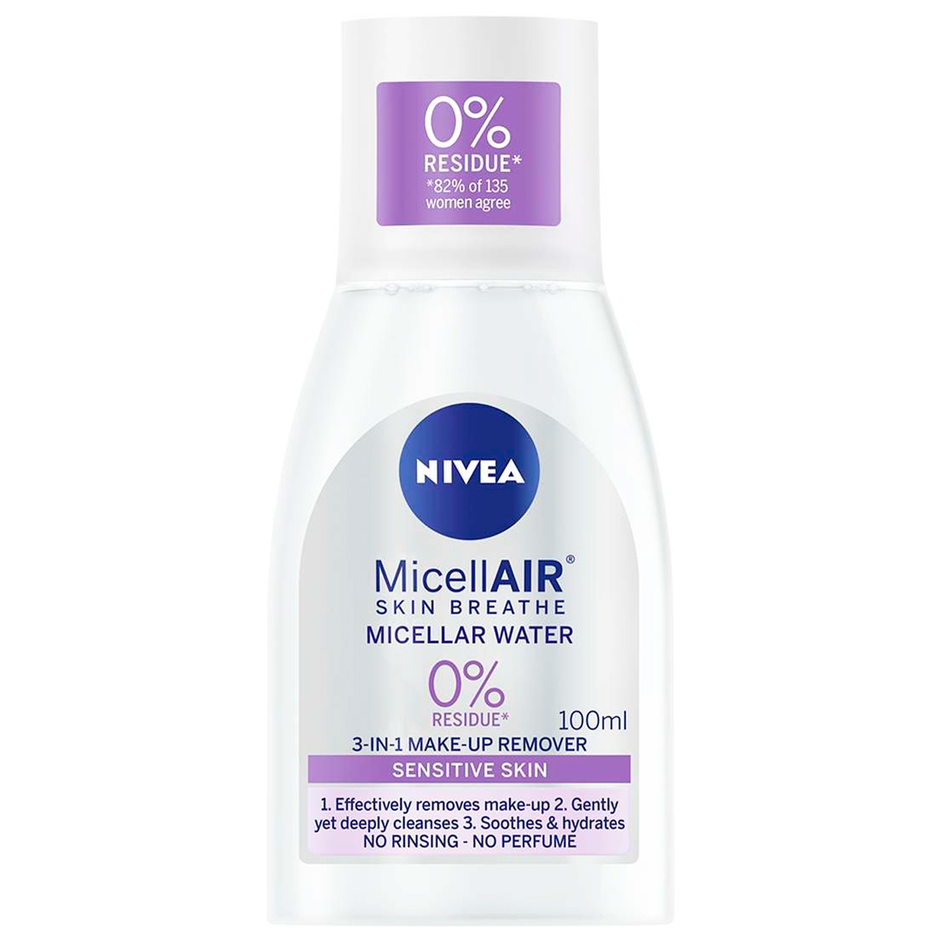 

Мицеллярная вода Nivea MicellAIR для чувствительной кожи 100мл