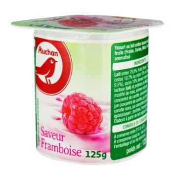 Auchan Berry Yogurt with Berry Pieces 125g - buy, prices for - photo 2