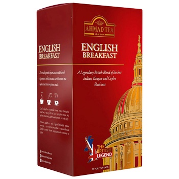 Ahmad Tea English Breakfast Black Tea in envelopes 25х2g - buy, prices for MegaMarket - photo 1