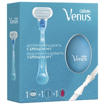 Набір Gillette Venus бритва, змінний картридж, гребінець - купити, ціни на - фото 1