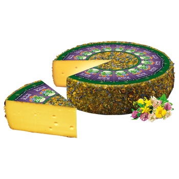 Kaese Rebellen Heublumen Rebell Crusted With Alpine Flowers Cheese 50% - buy, prices for NOVUS - photo 1