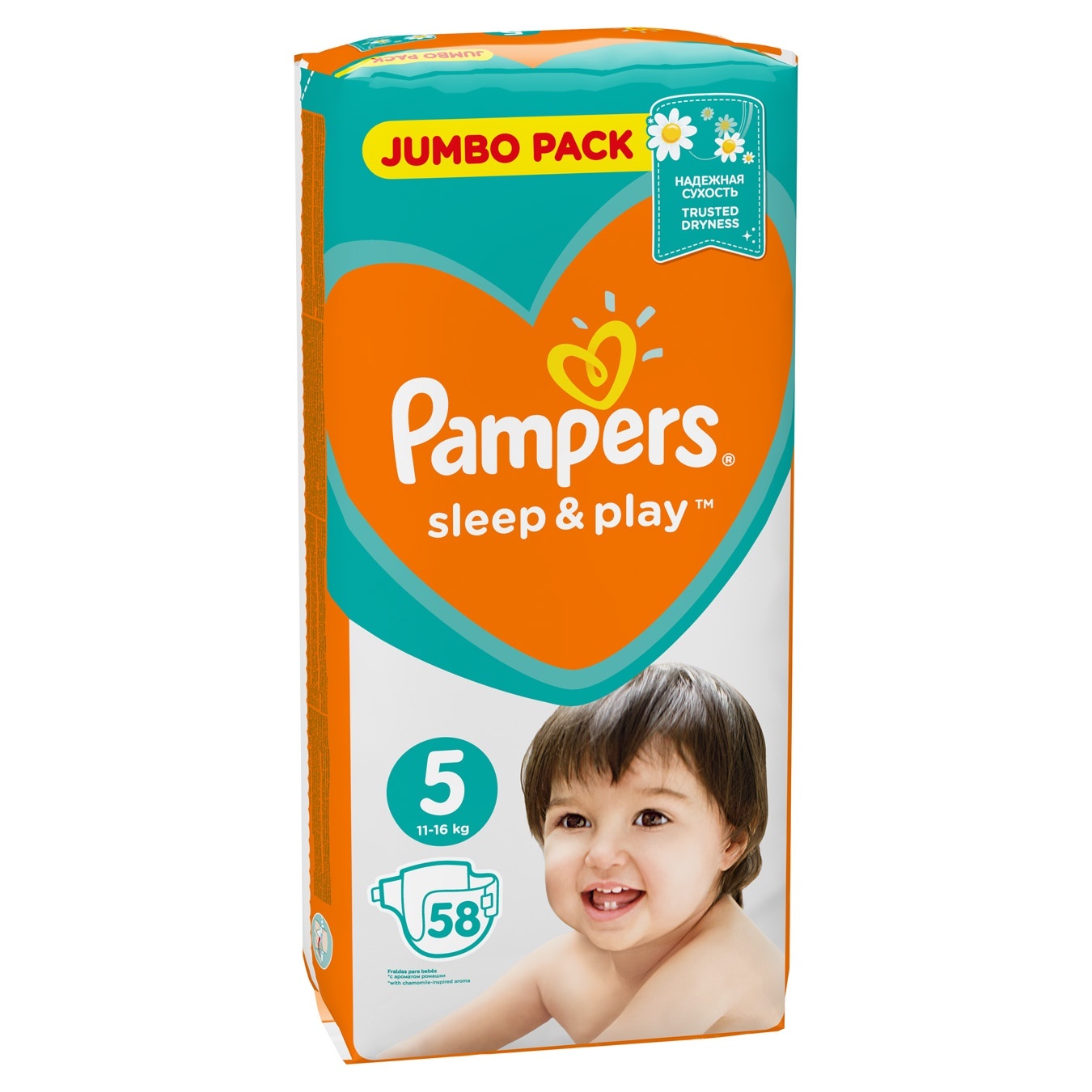 

Подгузники Pampers Sleep & Play размер 5 Junior 11-16кг 58шт