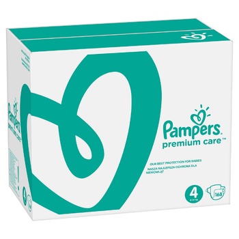 Pampers Premium Care Diapers Size 4 Maxi 9-14kg 168pcs - buy, prices for - photo 5