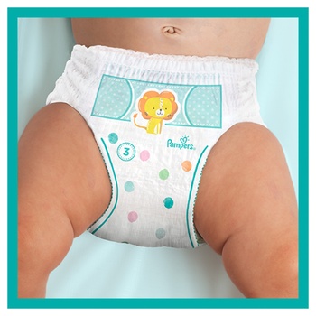 Подгузники-трусики Pampers Pants размер 3 Midi 6-11кг 54шт Подгузники-трусики Pampers Pants размер 3 Midi 6-11кг 54шт - купить, цены на - фото 4