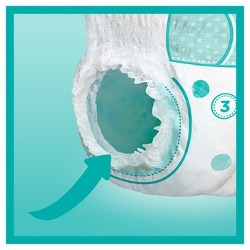 Подгузники-трусики Pampers Pants размер 3 Midi 6-11кг 54шт Подгузники-трусики Pampers Pants размер 3 Midi 6-11кг 54шт - купить, цены на - фото 3