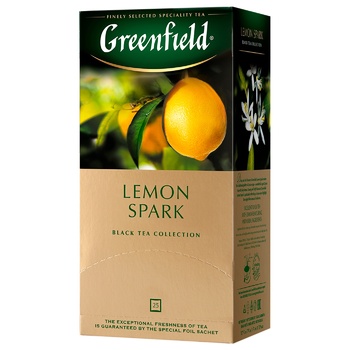 Чай чорний Greenfield Lemon Spark 1,5г х 25шт