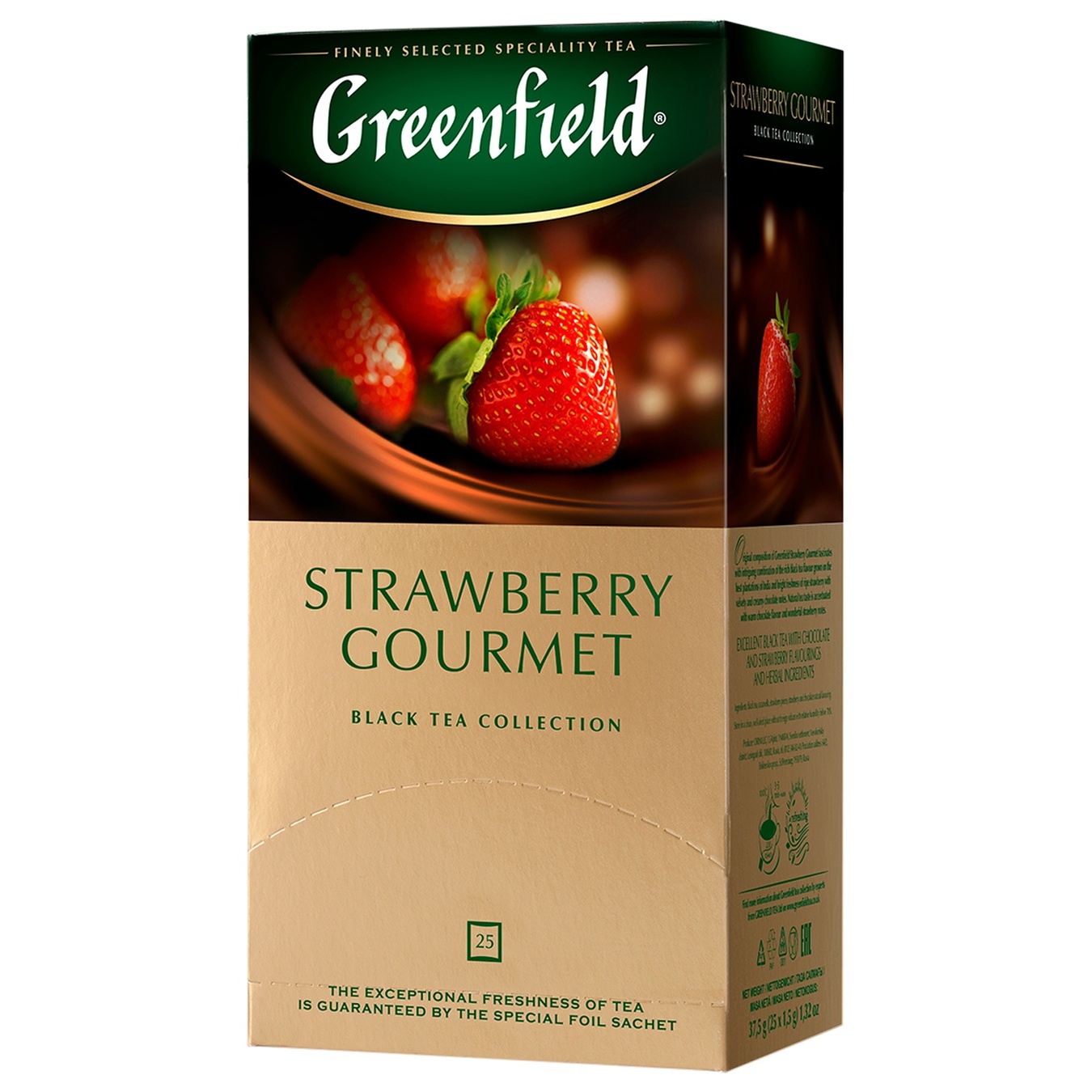 

Чай черный Greenfield Strawberry Gourmet 25шт 1,5г