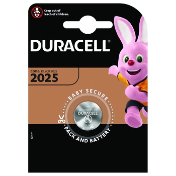 Батарейка Duracell CR2025 1шт - купити, ціни на Auchan - фото 1