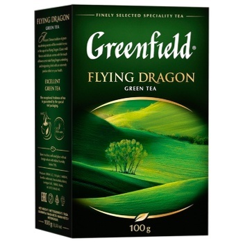 Чай зелений Greenfield Flying Dragon крупнолистовий 100г - купити, ціни на Auchan - фото 4