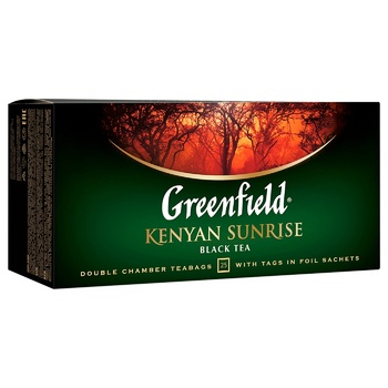 Greenfield Kenyan Sunrise Black Tea 2g 25pcs - buy, prices for Auchan - photo 5