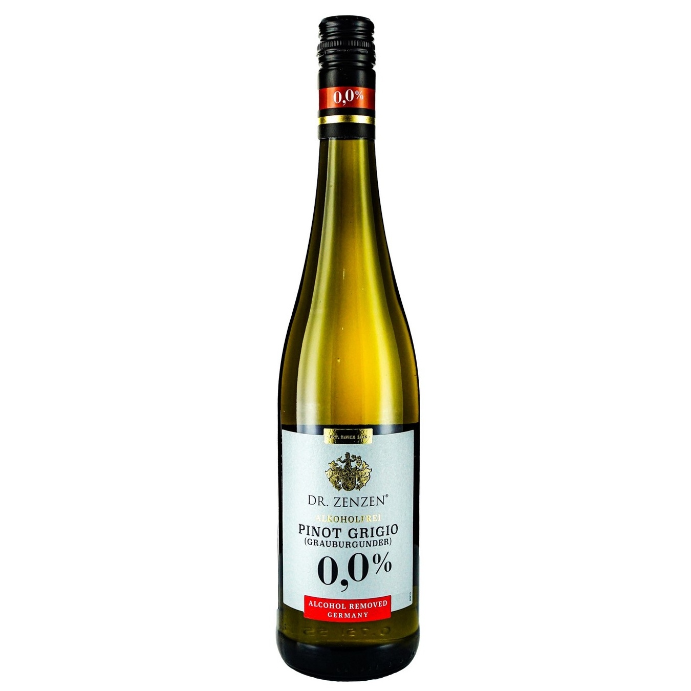 

Вино Dr. Zenzen Pinot Grigio белое безалкогольное 0% 0,75л