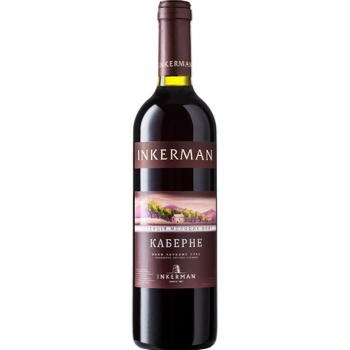 Inkerman Varietal Cabernet Red Dry Wine 13% 0.75l - buy, prices for Auchan - photo 1