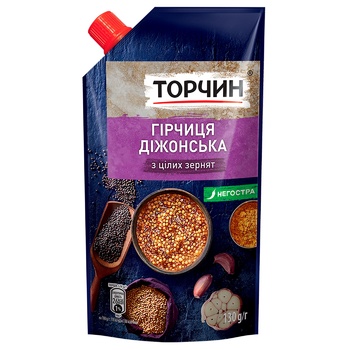 Горчица ТОРЧИН® Дижонская 130г - купить, цены на Таврия В - фото 1