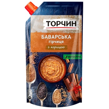 Горчица ТОРЧИН® Баварская 130г - купить, цены на Auchan - фото 1