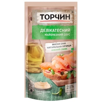 Майонезный соус ТОРЧИН® Деликатесный 150г - купить, цены на Auchan - фото 1