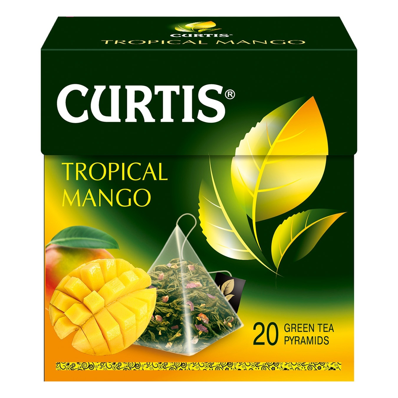 

Чай зеленый Curtis Тропический Манго в пирамидках 20шт*1,8г
