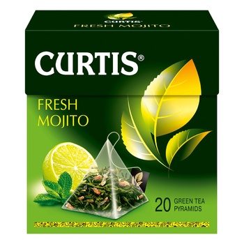 Чай зелёный Curtis Fresh Mojito в пирамидках 20шт*1,7г - купить, цены на NOVUS - фото 6