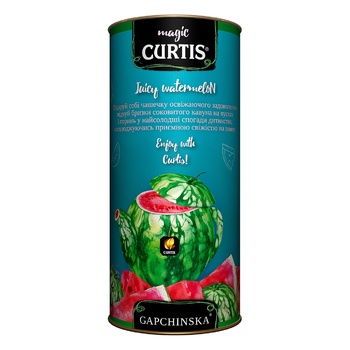 Микс черного и зеленого чая Curtis Juicy Watermelon с ароматом сочного арбуза 80г - купить, цены на NOVUS - фото 1