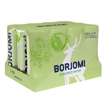 Вода минеральная Borjomi Flavored Water Лайм-Кориандр сильногазированная 0,33л - купить, цены на Чудо Маркет - фото 3