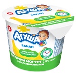 Йогурт дитячий Агуша банан 2,8% 90г