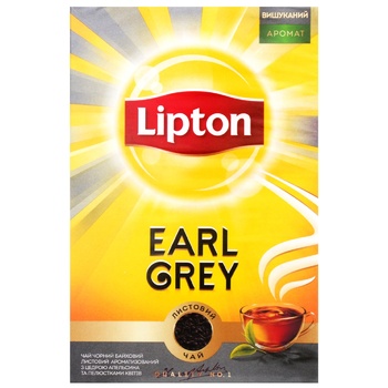 Чай черный Lipton Earl Grey с цедрой апельсина и лепестками цветов 80г - купить, цены на МегаМаркет - фото 2