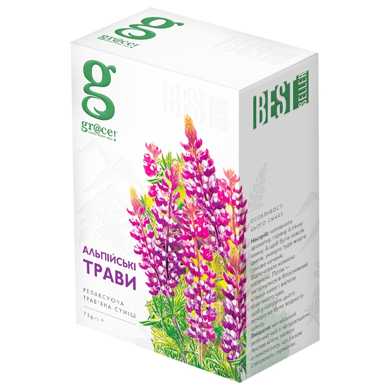 

Смесь травяная Grace! Альпийские травы 75г