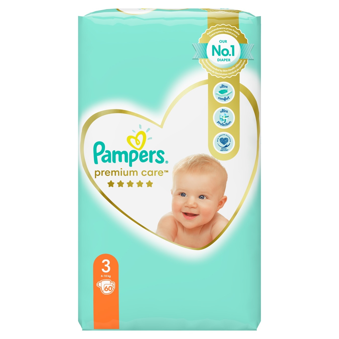 

Подгузники Pampers Premium Care размер 3 Midi 6-10кг 60шт