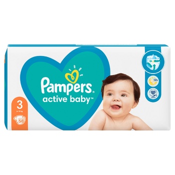 Pampers Active Baby Diapers Size 3 Midi 6-10kg 58pcs - buy, prices for - photo 12
