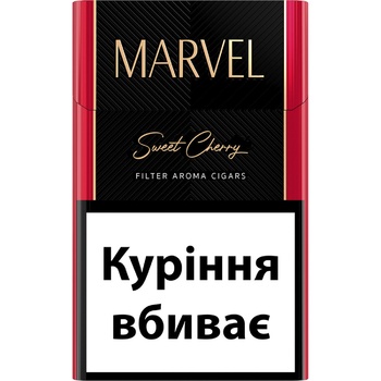 Сигариллы Marvel Sweet cherry с фильтром - купить, цены на Чудо Маркет - фото 1