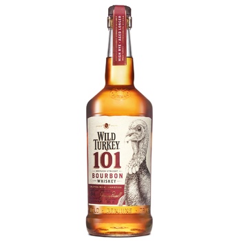 Бурбон Wild Turkey 101 до 8 років 50,5% 0,375л - купити, ціни на ULTRAMARKET - фото 1