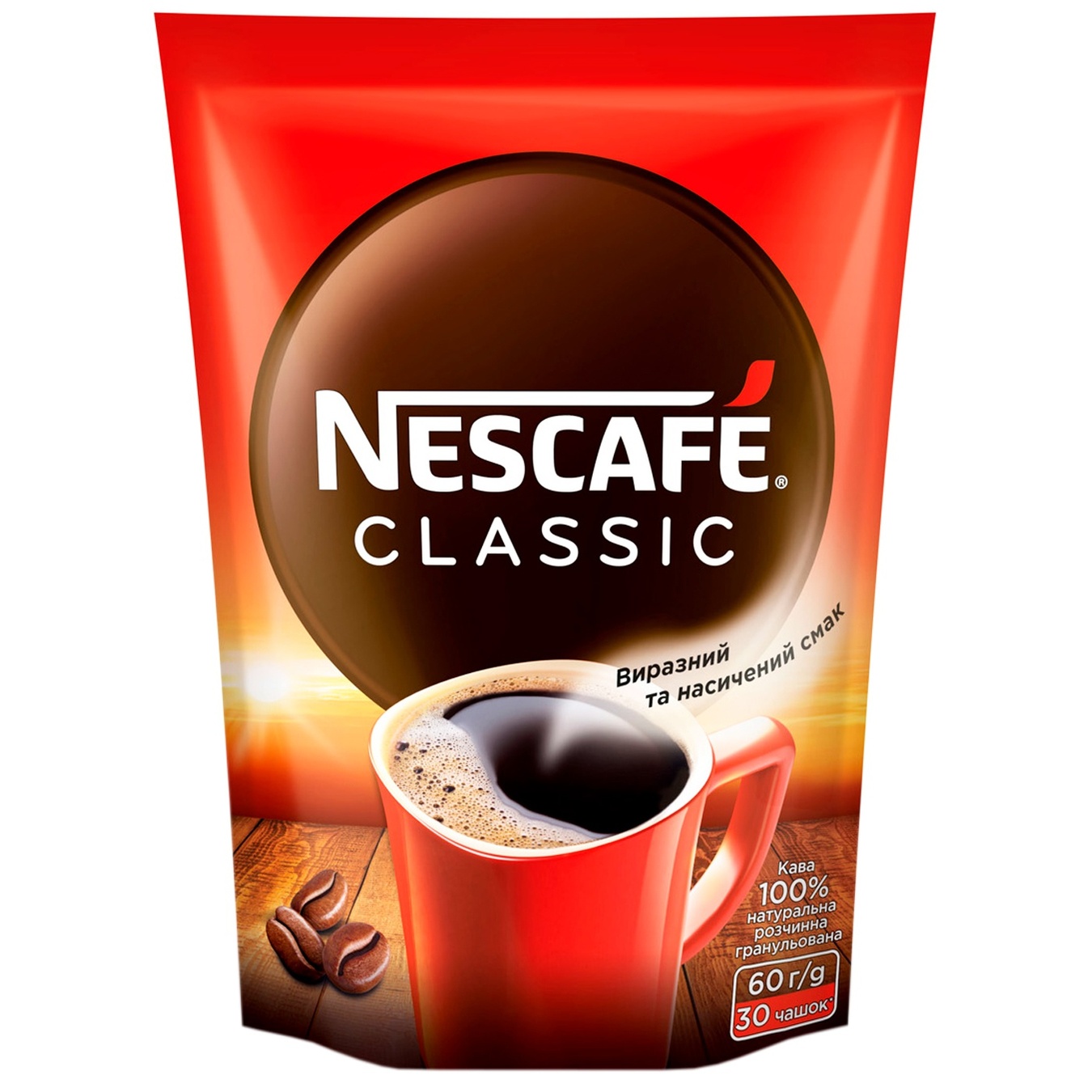 

Кофе NESCAFÉ® Classic растворимый 60г