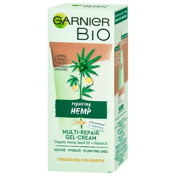 Garnier Bio Hemp Cream-gel for Exhausted Sensitive Skin 50ml - buy, prices for Auchan - photo 4