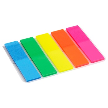 Axent Rectangular Neon Bookmark 12x50mm 125pcs - buy, prices for MegaMarket - photo 1