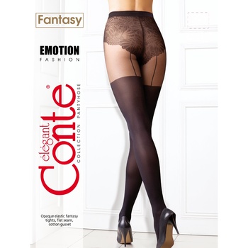 Conte Elegant Fantasy Emotion Nero Women's Tights 2s