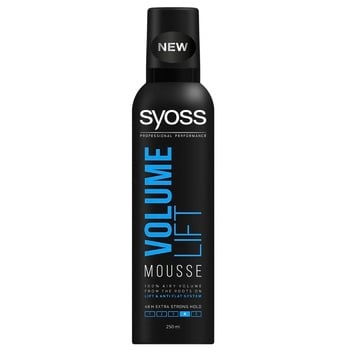 Syoss Volume Lift Volume and Extra Fixation Hair Mousse 250ml - buy, prices for Auchan - photo 1