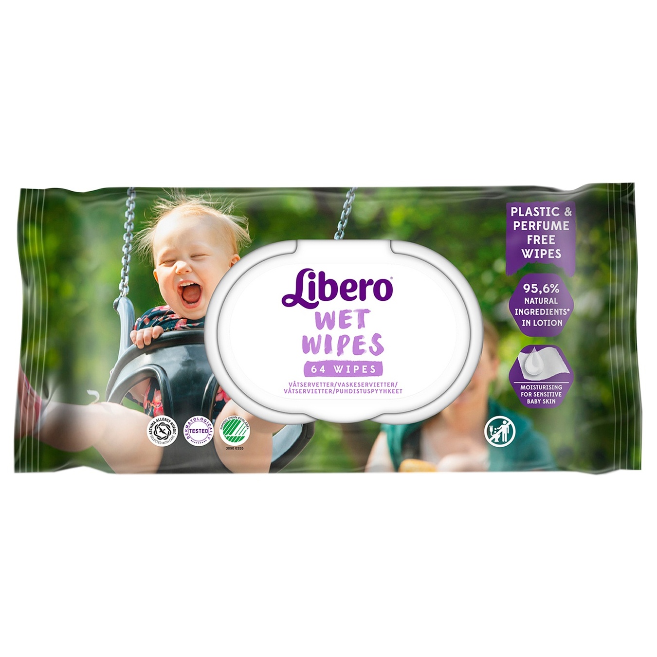 

Салфетки влажные Libero детские 64шт