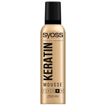 Пена-мусс для волос Syoss Keratin Фиксация 4 250мл - купить, цены на NOVUS - фото 1